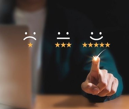 Smileys laten zien dat een goed ingerichte klantreis, klanten blij maakt.
